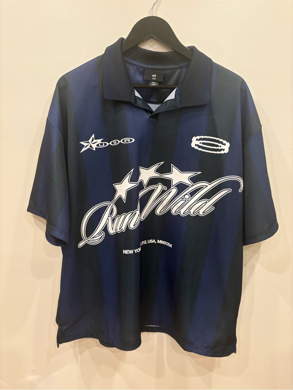 H&M Loose Ample Soccer Jersey Shirt XL